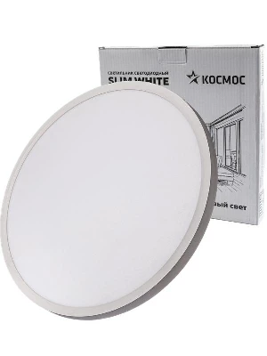 Светильник светодиодный SLIM WHITE 48Вт 4500К IP40 3480лм 230В 500х25мм КОСМОС KSlim48w_W4500K