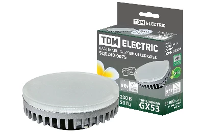 Лампа светодиодная GX53-9 Вт-4000 К TDM