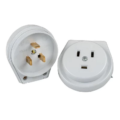 Разъем 1-м СП РШ-ВШ 32А IP20 250В 2P+PE пластик. бел. PROxima EKF AS-250-H-02