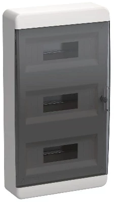 Корпус ЩРН-П-36 TEKFOR IP41 черн. прозр. дверь пластик. IEK TF5-KP12-N-36-41-K01-K03