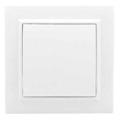 Выключатель 1-кл. СП Минск 10А IP20 бел. Basic EKF ERV10-021-10