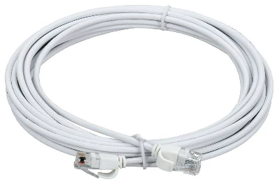 Патч-корд кат.5E UTP LSZH 3м slim колпачок с язычком бел. ITK PC08-C5EUL-3M-SL-WT
