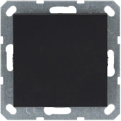 Переключатель перекрестный 1-кл. 10А IP20 механизм черн. матов. soft touch Jasmart G3013PB