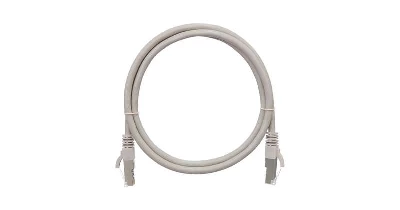 Патч-корд кат.5E (класс D) F/UTP 4 пары 26 AWG (7х0.165мм) 100МГц 2хRJ45 (8P8C) BC чистая медь LSZH нг(А)-HFLTx 0.5м сер. NIKOMAX NMC-PC4SD55B-005-C-GY