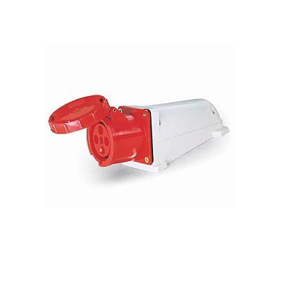 Розетка стационарная ОП PPC 134 63А 4п 3PPE 380В IP67 JazzWay 5072770