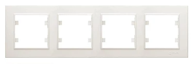 Рамка 4-м Karea горизонт. крем. Makel 56010704
