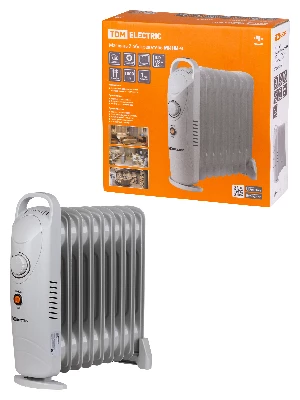 Масляный обогреватель МИНИ-9, 1000 Вт, 9 секций, термостат, TDM