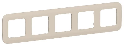 Рамка 5-м СП FLITE РУ-5-А-ФлЛ льняной IEK FI-M52-31-20-K88