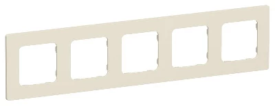 Рамка 5-м СП FLITE РУ-5-К-ФлСл сливочный IEK FI-M52-32-20-K86