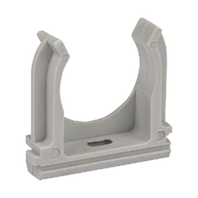 Держатель для труб (клипса) d40мм сер. (уп.30шт) Plast EKF derj-z-40n
