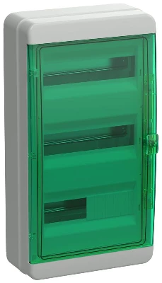 Корпус КМПн-36 TEKFOR IP65 зел. прозр. дверь пластик. IEK TF5-KP72-N-36-65-K03-K06