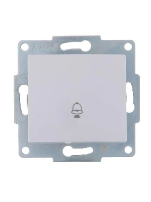 Механизм кнопки звонка 1-кл. 1п СП Karina 10А IP20 бел. LEZARD 707-0288-103