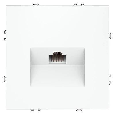 Розетка компьютерная 1-м СП S70 RJ45 кат.6 механизм бел. матов. Voltum VLS060102