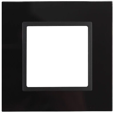 Рамка 1-м 14-5101-05 стекло Elegance черный+антрацит ЭРА Б0034474