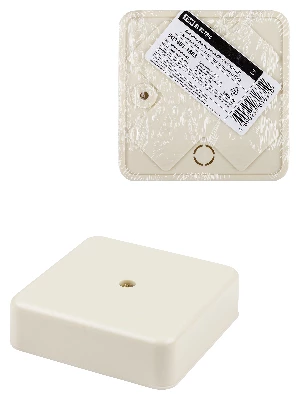 Коробка распаячная КР 75х75х20 ОП, сл. кость, IP40, инд. штрихкод TDM
