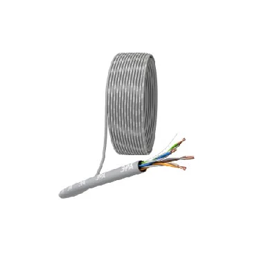 Кабель витая пара U/UTP кат.5E 4х2х24AWG solid CU PVC сер. (м) U-4-PVC Эра Б0044429