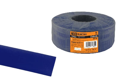 Термоусаживаемая трубка ТУТнг 50/25 синяя (25 м/ролл) TDM