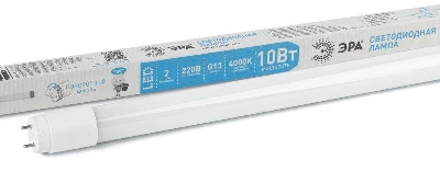Лампа светодиодная STD LED T8-10W-840-G13-600мм G13 10Вт 4000К поворотный цоколь; трубка-стекло холод. бел. Эра Б0032999