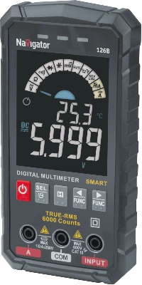 Мультиметр 95 770 NMT-Mm-126B True RMS Smart цветной дисплей Navigator 95770