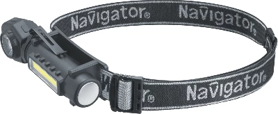 Фонарь аккумуляторный налобный 95 550 NPT-CP34-ACCU 3в1 1LED 3Вт+1СОВ 3Вт Li-ion 3.7В пластик Navigator 95550