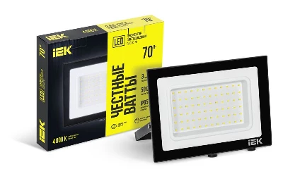 Прожектор светодиодный СДО 06-70 IP65 4000К черн. IEK LPDO601-070-40-K02