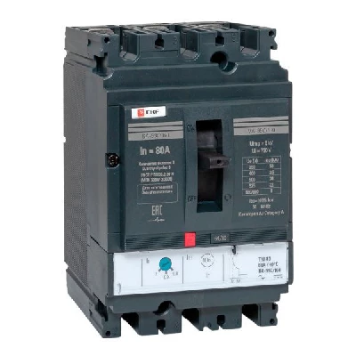 Выключатель автоматический 3п 160/80А 36кА ВА-99C Compact NS PROxima EKF mccb99C-160-80