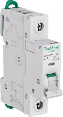 Выключатель автоматический модульный 1п C 10А 6кА АВ Systeme9 230В SE S9F22110