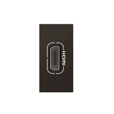 Розетка 1мод. HDMI Mosaic со шнуром черн. Leg 079478L