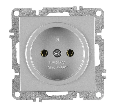 Розетка 1-м СП LAVIN/KAREN 16А IP20 без заземл. механизм сер. ARVIA 50 03 2000 215