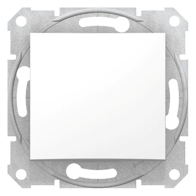 Переключатель проходной 1-кл. СП Sedna 10А IP20 (сх. 6) 250В механизм бел. SchE SDN0400121