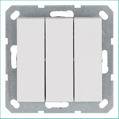Выключатель 3-кл. 10А IP20 механизм бел. глянцевый Jasmart G3031W