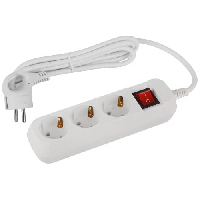 Удлинитель 3х1.5м с заземл. 16А IP20 GREEN LINE UDL-16-315-ES ПВС 3х1 с выкл. Эра Б0065078