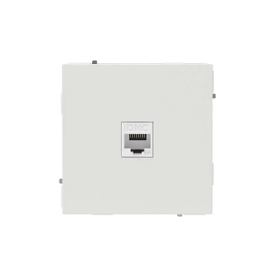 Розетка компьютерная 1-м KANT RJ45 кат.6A без шторки бел. песок DKC 7010673