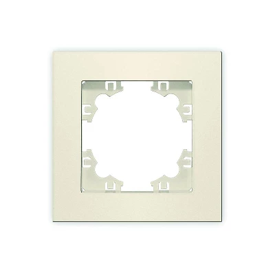 Рамка 1-м Афина сл. кость (ivory) Universal A0053-I