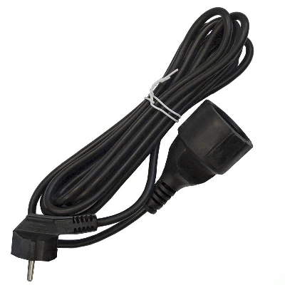 Удлинитель-шнур 1х3м с заземл. 16А IP20 ПВС 3х1 черн. DOMTOK 2342