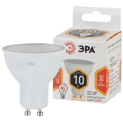 Лампа светодиодная MR16-10W-827-GU10 800лм Эра Б0032997