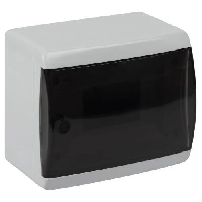Корпус навесной ЩРН-П-6 ЭРА COMFORT IP41 прозр. крышка пластик. бел. ЭРА Б0067468