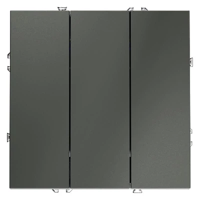 Выключатель 3-кл. СП S70 10А механизм титан Voltum VLS030106