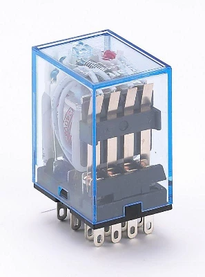 Реле промежуточное ПР-102 5А 220В AC 4 конт. с LED-индикацией DEKraft 23225DEK