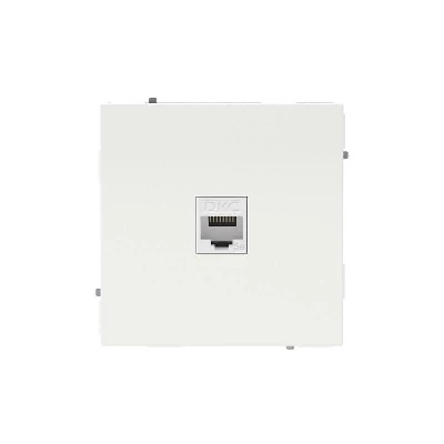 Розетка компьютерная 1-м KANT RJ45 кат.5E без шторки бел. песок DKC 7010663