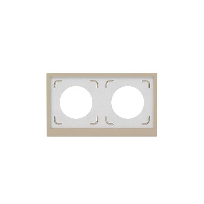 Рамка 2-м KANT IP44 ванильн. марципан DKC 7015944