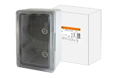 Бокс пластиковый ЩМП-0-3, прозр., крышка ABS, IP65, -45 до +75 С, навесной, (400х300х170) TDM