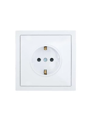 Розетка 1-м СП ZIMA 16А IP20 с защ. шторками безвинтов. зажим ПБТ механизм бел. LEZARD 704-0288-124BQC