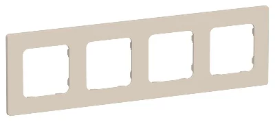 Рамка 4-м СП FLITE РУ-4-К-ФлЛ льняной IEK FI-M42-32-20-K88
