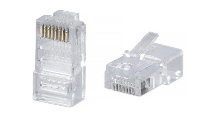 Коннектор RJ45 (8P8C) под витую пару кат.5E универс. для ОЖ и МЖ кабеля для проводников с толщ. по изоляции до 1.05 мм Cabeus 7009c