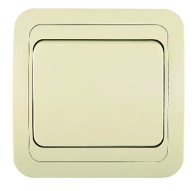 Переключатель проходной 1-кл. СП Mimoza 10А IP20 крем./крем. Makel 25005