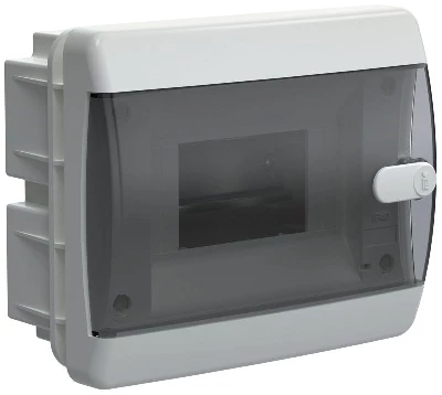 Корпус ЩРВ-П-6 UNION Compact IP41 черн. прозр. дверь пластик. IEK UIC-KP12-V-06-41-K01
