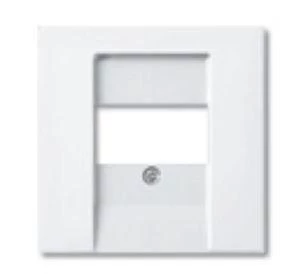 Накладка розетки компьютерной Basic-55 альп. бел. ABB 2CKA001724A4275