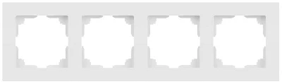 Рамка 4-м СП Accent 6-504-01М бел. матов. Intro Б0063759
