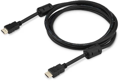 Кабель аудио-видео HDMI 1.4 HDMI (m)/HDMI (m) 1.8м. феррит.кольца черн. (HDMI-19M/19M-1.8M-MG) BURO 817219